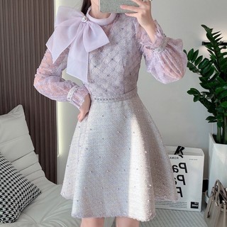 Đầm dạ tweed xinh