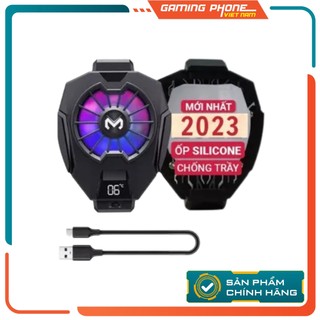 Quạt tản nhiệt điện thoại memo dl05 phiên bản 2023 - tản nhiệt điện thoại làm mát khi chơi game, hiển thị nhiệt độ