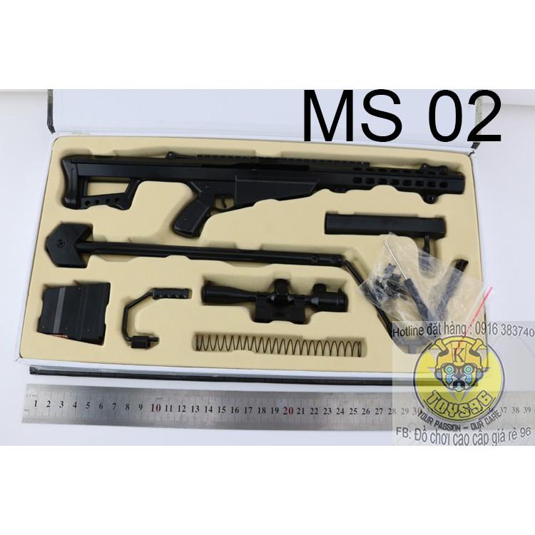 Mô hình lắp ráp PUBG CF Barrett M82A1  50cm full kim loại và phụ kiện