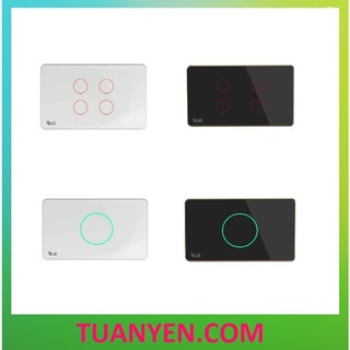 Công tắc cảm ứng rạng đông 1 nút bấm, 2 nút, 3 nút, 4 nút kết nối wifi hàng chính hãng