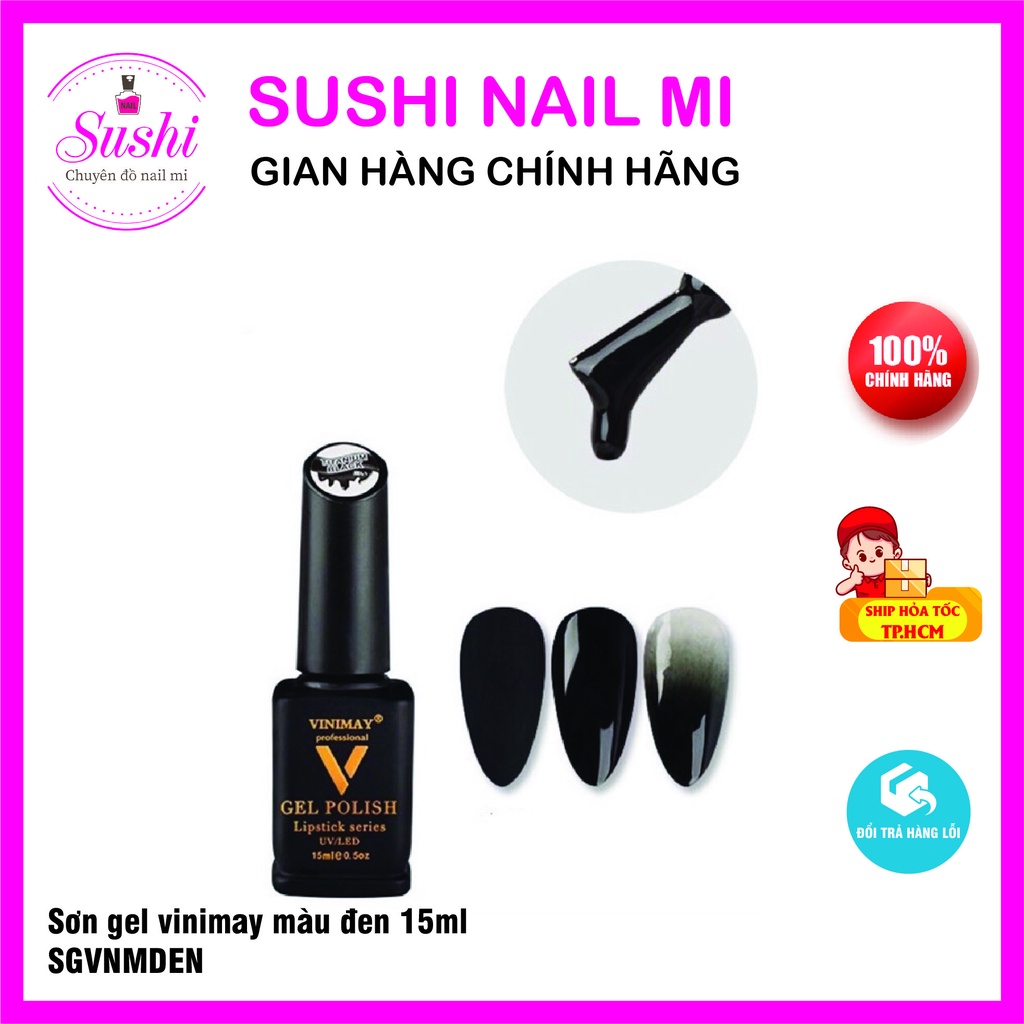 Sơn gel trắng,đen,đỏ,bóng hồng, bóng gạo Vinimay