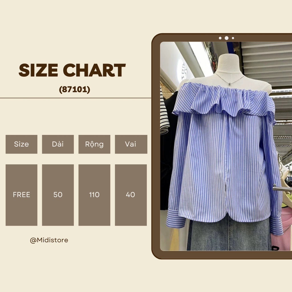 Áo Trễ vai dài tay bo