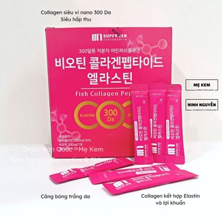 Collagen siêu vi nano Fish Collagen Peptide Elastin Super Cen 30 gói