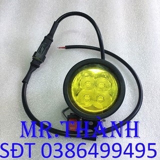 Đèn trợ sáng l4x màu vàng có pat & công tắc