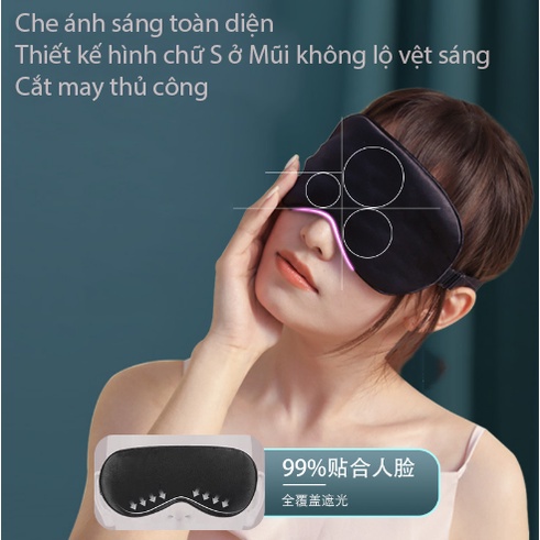 Miếng bịt mắt cao cấp iMeBoBo, Che Mắt Ngủ Du Lịch Tiện Lợi Chống Chói Mắt Style Hàn Quốc,bịt mặt hỗ trợ giấc ngủ ngon