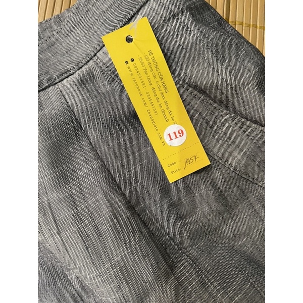 Quần xám nguyên tag