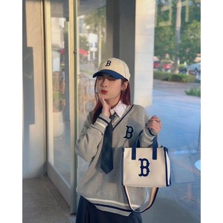 [ Hàng chuẩn 1:1 ] Túi MLB Basic Big Logo Canvas Small Tote Bag 3AORS062N-43BRD