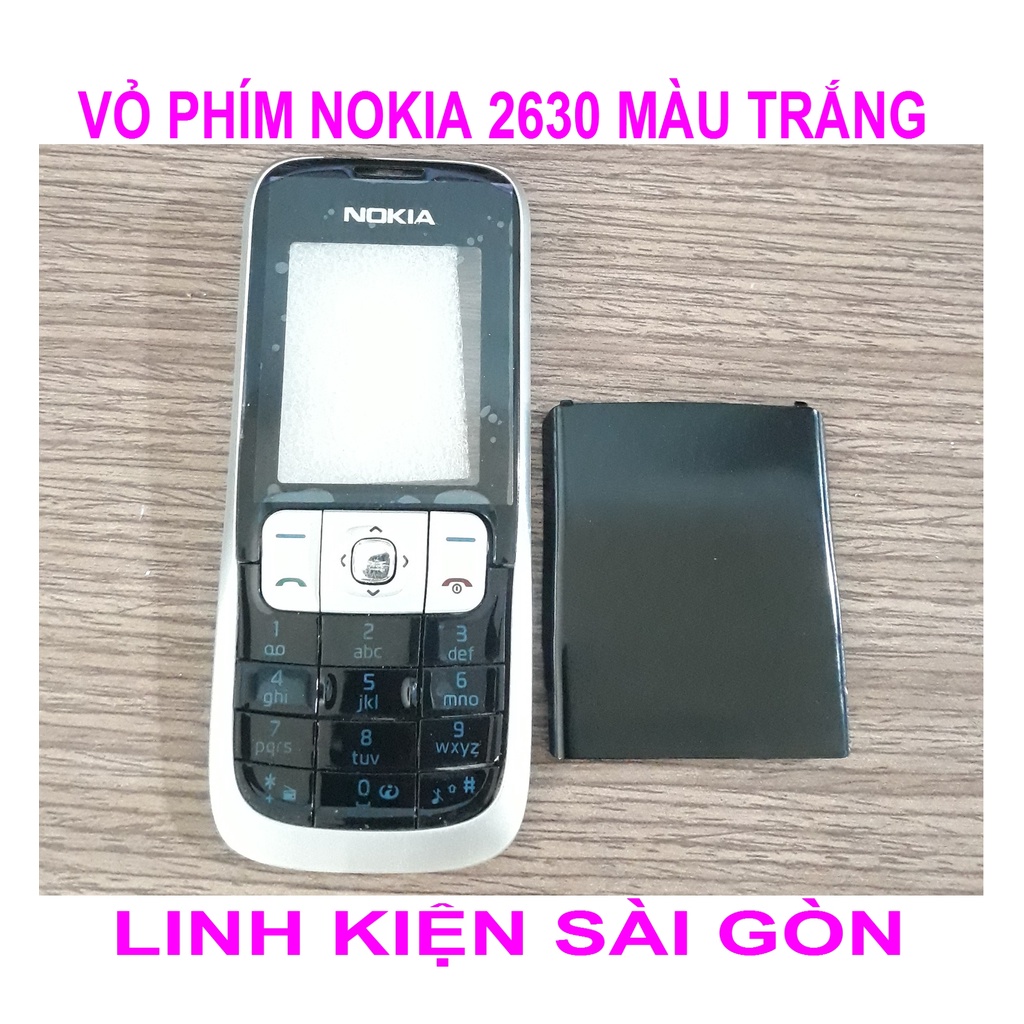VỎ PHÍM NOKIA 2630 MÀU TRẮNG