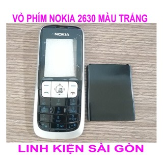 Vỏ phím nokia 2630 màu trắng