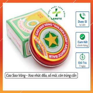  Cao sao vàng chính hãng tw3  Dầu Cù Là  Cao Xoa Nhức Đầu Đau Bụng Say Tàu Xe Sổ Mũi Lọ 3g 