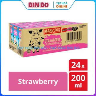 Sữa Marigold vị dâu hộp 200ml thùng 24 hộp