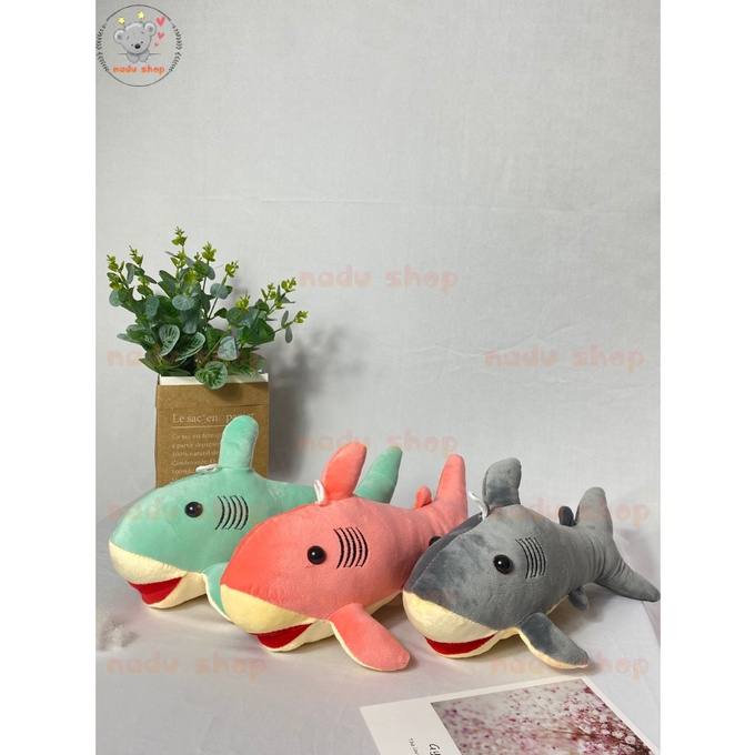 Gấu Bông Mini Cá Mập Dễ Thương 30cm