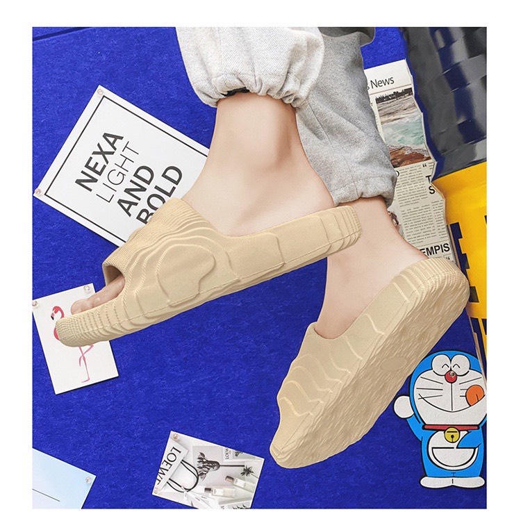 Dép bánh mỳ bấp cải thông hơi Nhẹ Êm Đế cao 2.5cm, Dép Quai Ngang kute