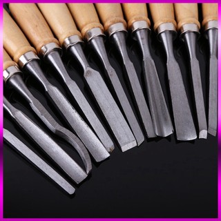 Đục gỗ,Đục gỗ cầm tay 12 món sử dụng đục lỗ cây cảnh, bộ đục gỗ cao cấp