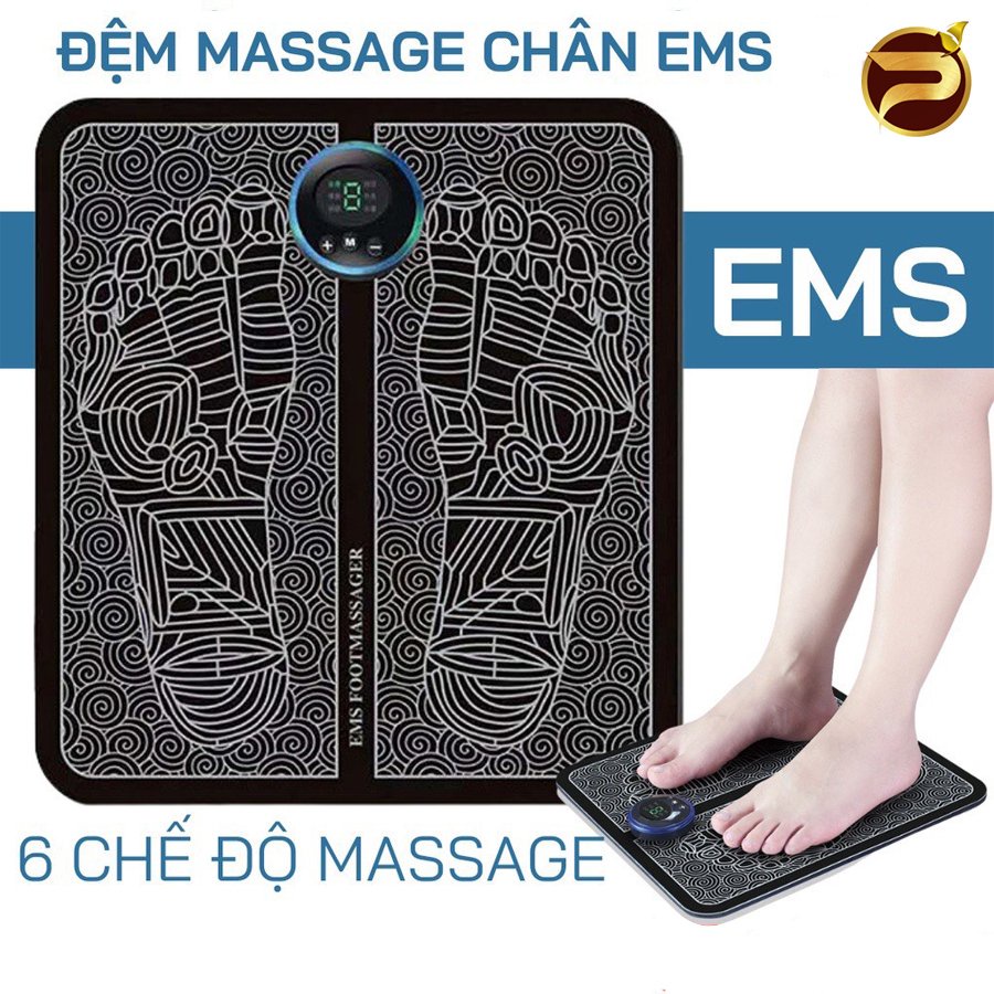 Máy Massage Chân, Đệm Massage Chân, Thảm Massage Chân, Máy Matxa Chân EMS 8 Chế Độ, 19 Cường Độ Giảm Đau Nhức, Mệt Mỏi
