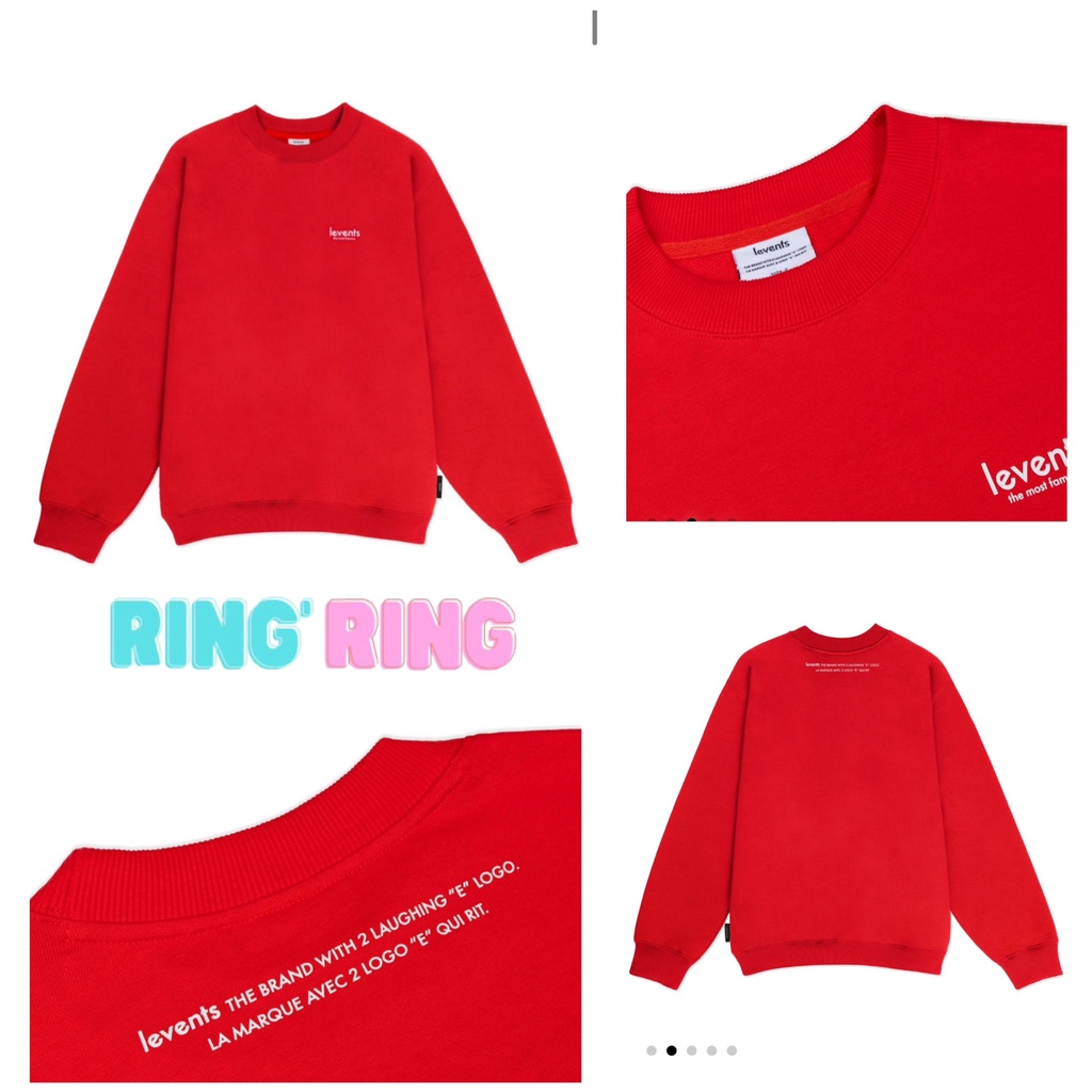 Áo Tay Dài LEVENTS® BASIC SWEATER Tặng Kèm Túi Tote Hoặc Túi Giấy Khi Mua Từ 2SP Levents