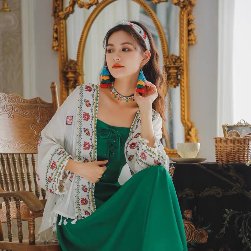 Khuyên tai du lịch vintage, BST bông tai đi biển boho siêu xinh p2