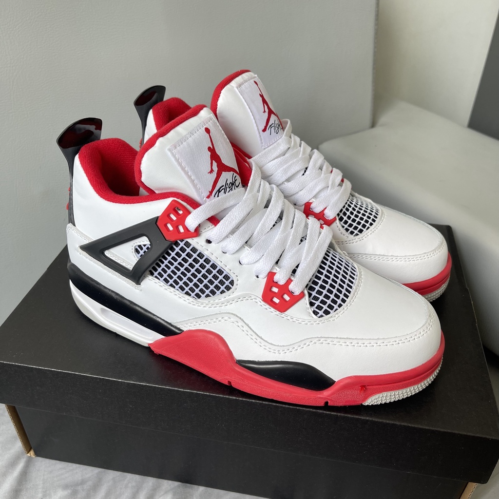 Giày sneaker Jordan 4 Low Fire Red - BẢN CHUẨN ĐẸP | Fullbox
