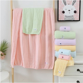 Khăn tắm CAO CẤP 6 lớp gạc cho bé và gia đình, Khăn tắm gạc cotton nguyên chất cho trẻ em mềm mại, chăn em bé