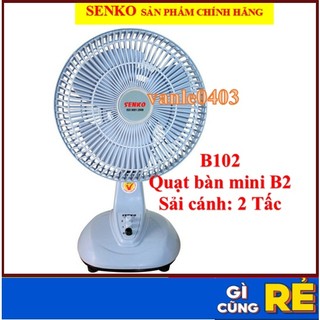 Quạt senko B102, quạt bàn mini senko đảo chiều chính hãng