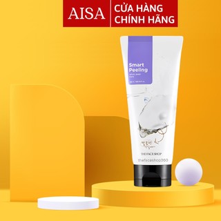 Tẩy tế bào chết mặt The Face Shop ngọc trai Hàn Quốc Smart Peeling White Jewel 120ml trắng da da chết