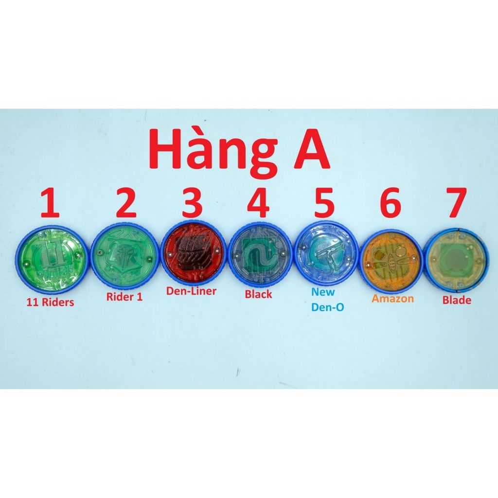 Mô hình OOO O Medal xu Kamen Legend Rider. Chính hãng Bandai Kamen Rider Gashapon Candy Toy DX. Like new. Giá rẻ - K15