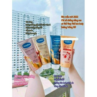Sữa dưỡng thể Vaseline Healthy Bright Gluta HYA Serum Burst Lotion 10X - 50X Thái Lan
