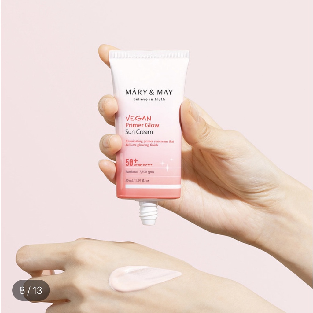 Kem chống nắng nâng tone thuần chay  Vegan Primer Glow Sun Cream SPF50+ PA++++