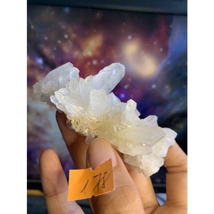 VIÊN ĐÁ TỰ NHIÊN tán sắc 178 thanh tẩy chakra STONE LEMURIAN Clear Quartz NATURAL Citrine