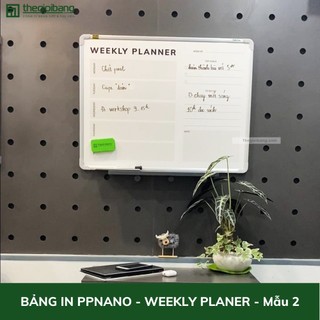 Bảng ppnano weekly planner - bảng kế hoạch tuần tân hà 60x80cm