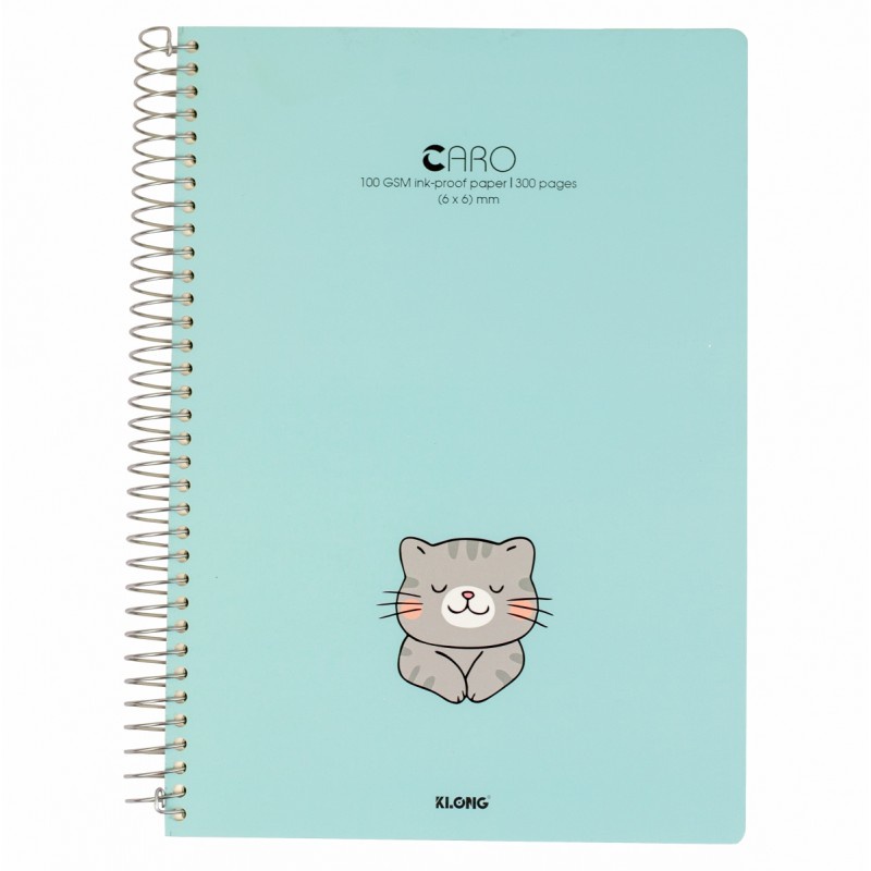 Sổ Lò Xo Đơn Klong TP591 A4 Caro mm 300 Trang ĐL 100/76