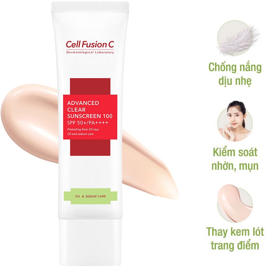 (Đủ Bill) Kem chống nắng Cell Fusion C Laser / Clear / Toning Suncreen Đỏ / Xanh