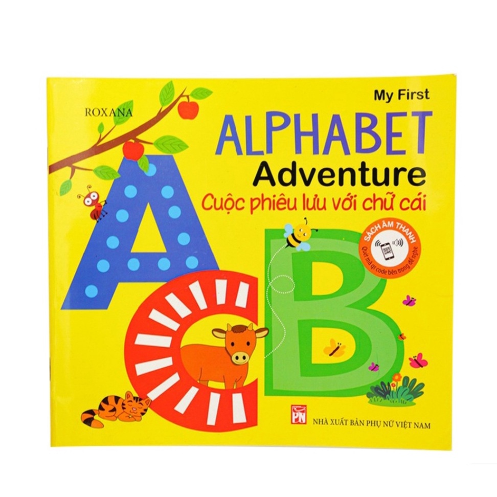Sách - cuộc phiêu lưu chữ cái sách âm thanh 1 quyển cho bé