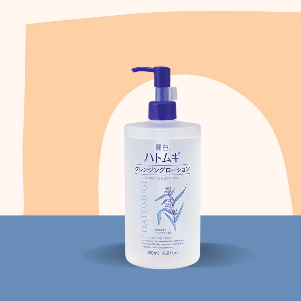 Nước Tẩy Trang Ý Dĩ Hatomugi, Dầu Tẩy Trang Ý Dĩ Hatomugi 500ML