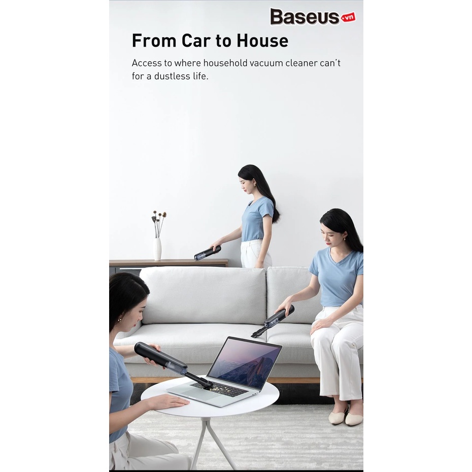 Máy Hút Bụi Pin Sạc Cầm Tay Baseus A1 Car Vacuum Cleaner 4000Pa