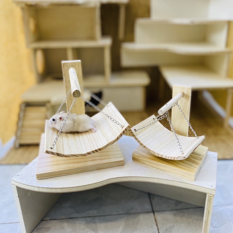 Xích đu gỗ vòm cho Hamster