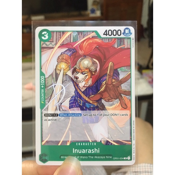 Đồ chơi thẻ bài one piece - inuarashi op01