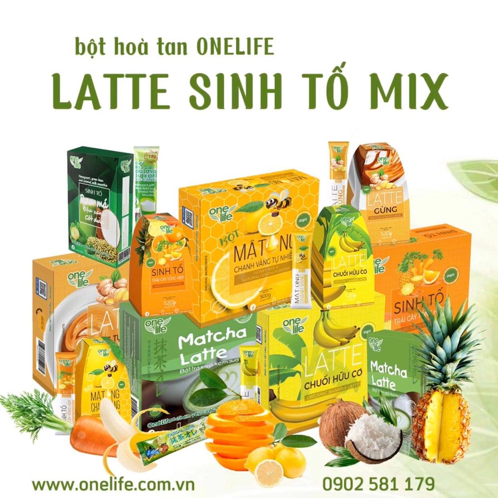 Set 24 gói Trà Sữa Latte ONELIFE đủ vị cho dân văn phòng uống trà chiều