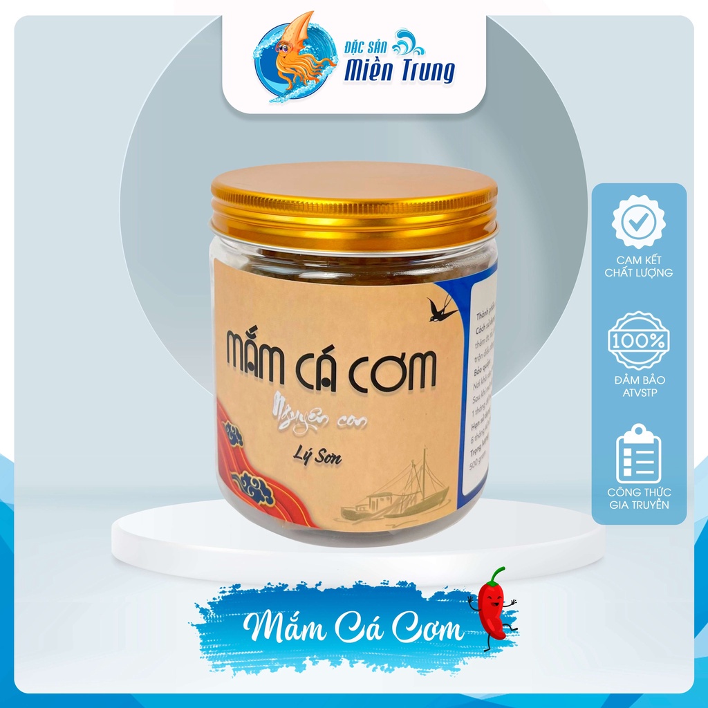 Mắm Cá Cơm Nguyên Con, Hủ 500gr, Đặc Sản Miền Trung Hương Vị Đậm Đà Thơm Ngon - TFoods