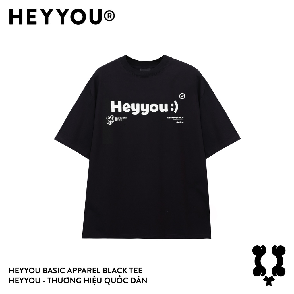 Áo thun Heyyou! Basic Apparel Black