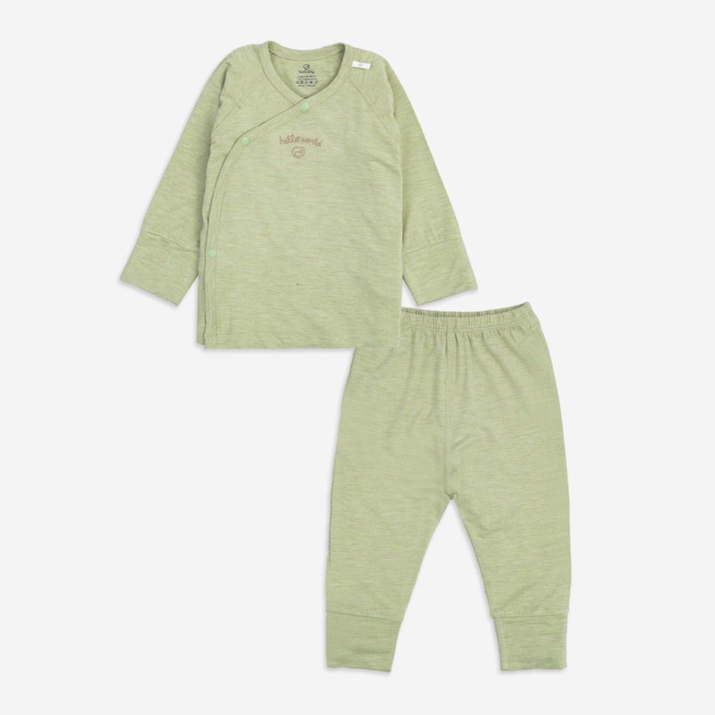 Bubaby-Bộ dài tay cài chéo - Bambus Mella BBB110806