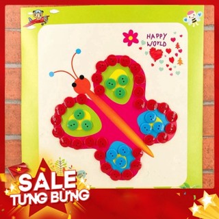 Bộ Tranh Đính Nút DIY Sáng Tạo Dành Cho Trẻ Em