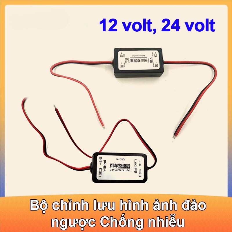 12V/24V Bộ chỉnh lưu hình ảnh ngược Xe gắn camera phía sau Bộ lọc chống nhiễu Camera phía sau | BigBuy360 - bigbuy360.vn