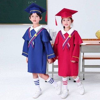 Đồng phục tiến sĩ trẻ em mẫu giáo cử nhân đồng phục ảnh đại học lớp học sinh tiểu học tốt nghiệp phở