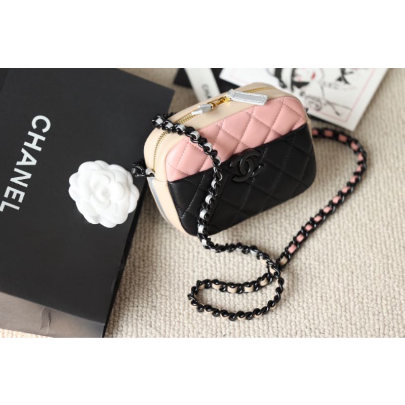 Túi đeo chéo nữ C.N Vanity sz18cm mix màu xinh xỉu