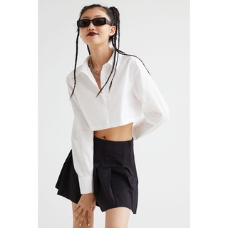 Thanh lý áo sơmi croptop h&m new 100%