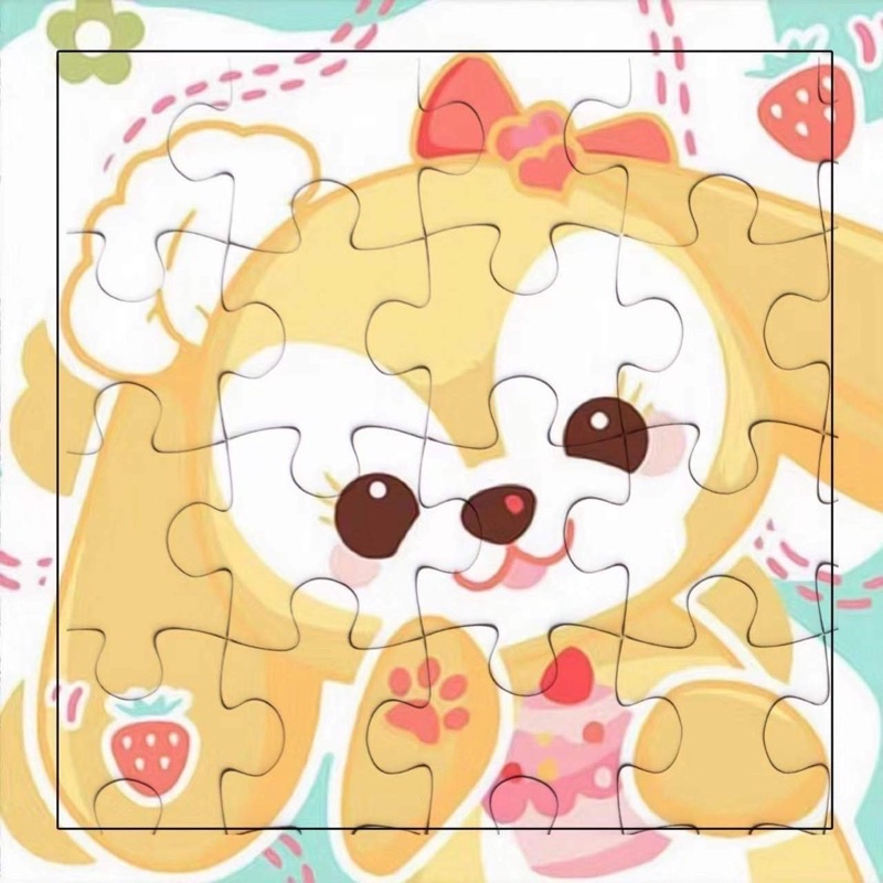 Tranh Ghép Hình Cute 15x15  Mẫu Gấu Dâu, Hellokitty, Kuromi, Cinnamoroll Cho Bé