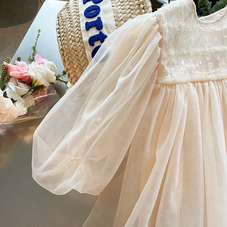 Váy công chúa bồng bềnh phong cách Hàn Quốc cho bé gái