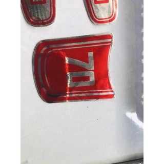 Tem Cub 70-78 Đỏ Decal in