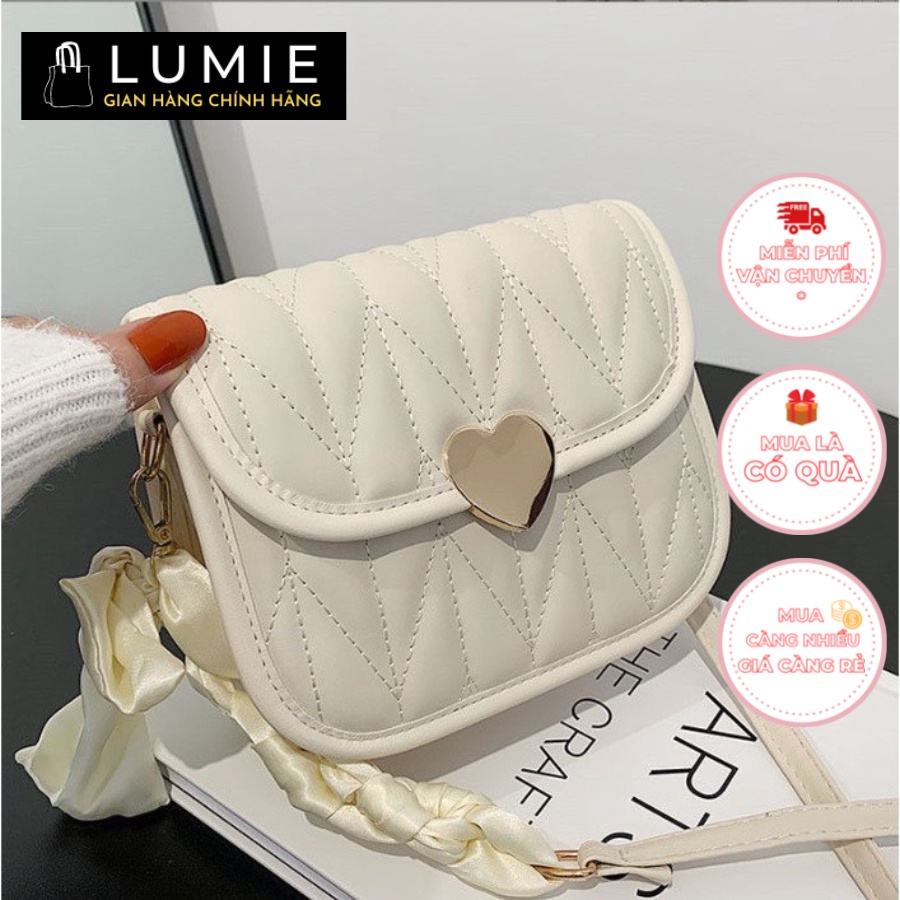 Túi xách nữ đeo chéo, đeo vai, túi đi chơi, đi học, đi làm, da cao cấp, thời trang, sang trọng size 19cm LB313